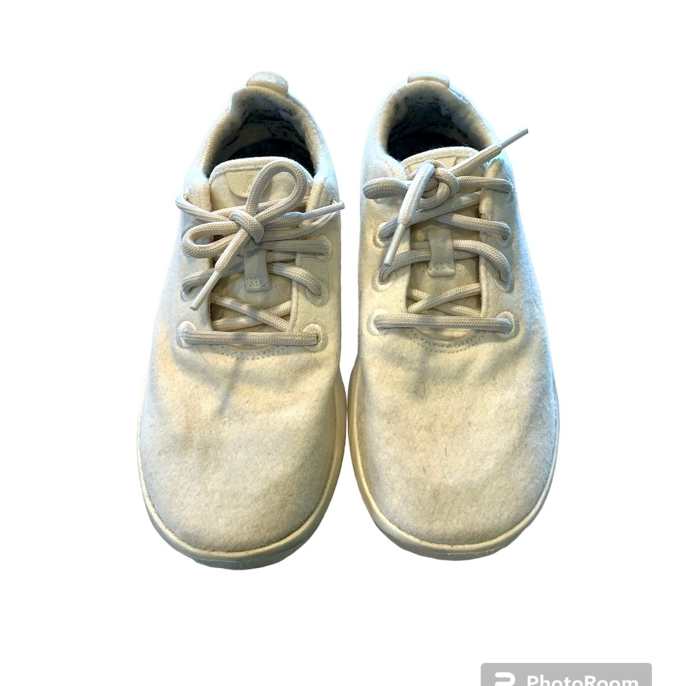 ALLBIRDS Women’s Wool Runners in White Lace Up Size 8 - Picture 2 of 7